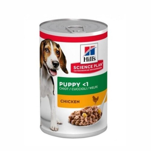 Hill's SCIENCE PLAN Tavuk Etli Orta Irk Yavru Köpek Konservesi 370 Gr - 1