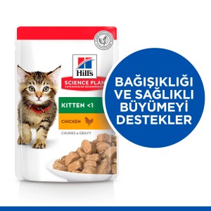 Hill's SCIENCE PLAN Pouch Tavuklu Yavru Kedi Konservesi 85 gr - 3