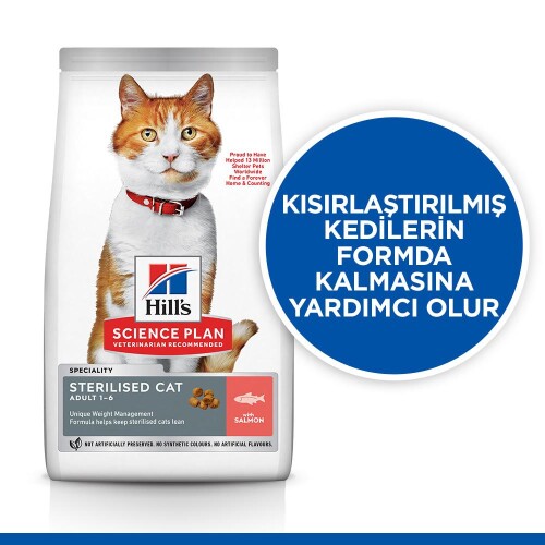 Hill's SCIENCE PLAN Somon Kısırlaştırılmış Yetişkin Kedi Maması 1,5 kg - 2