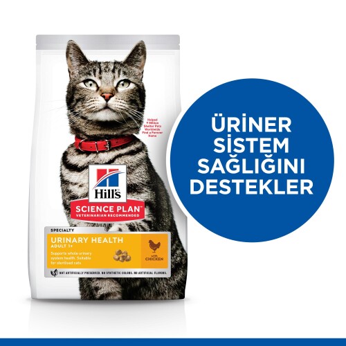 Hill's SCIENCE PLAN Üriner Sağlık +1 Yetişkin Tavuklu Kedi Maması 1,5 kg - 2