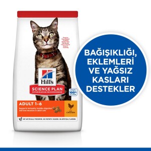 Hill's Science Plan Yetişkin Tavuklu Kedi Maması 8 kg + 2 kg - 2
