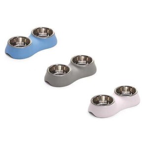 Imac Diva Kedi ve Köpekler İçin Mama ve Su Kabı 2 X 0,4 lt - Imac