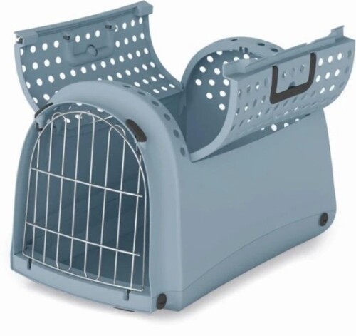 Imac İkinci Yaşam Cabrio Üstü Açılabilen Mavi Kedi Taşıma Çantası 50 X 32 X 34,5 cm - 1