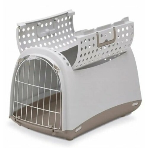 Imac Linus Cabrio Üstü Açılabilen Gri Kedi Taşıma Çantası 50 X 32 X 34,5 cm - 1