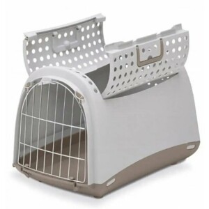 Imac Linus Cabrio Üstü Açılabilen Gri Kedi Taşıma Çantası 50 X 32 X 34,5 cm - Imac