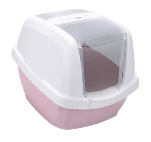 Imac Maddy Üstü Açılabilen Kapalı Kedi Tuvaleti Pembe - Imac