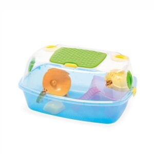 Imac Yo-yo Plus Plastik Hamster Kafesi Mavi 54x39x27 cm - Imac