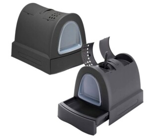 Imac Zuma Antrasit Çekmeceli Kapalı Kedi Tuvaleti 40 X 42,5 X 56 cm - Imac