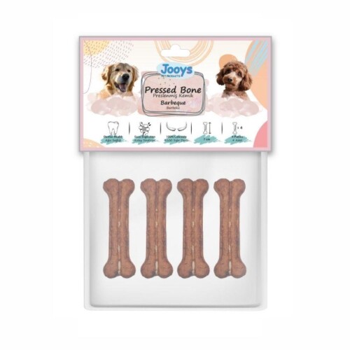 Jooys Barbekü Soslu Pres Köpek Ödül Kemiği 7 cm 4'lü - 1