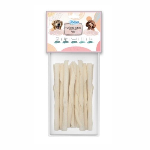 Jooys Beyaz Burgu Çubuk Köpek Ödül Kemiği 25'li - 1
