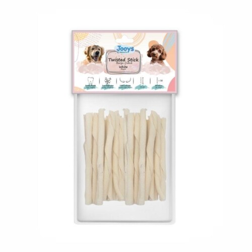 Jooys Beyaz Burgu Çubuk Köpek Ödül Kemiği 50'li - 1