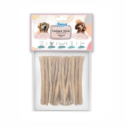 Jooys Naturel Burgu Çubuk Köpek Ödül Kemiği 50'li - 1