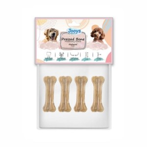 Jooys Naturel Pres Köpek Ödül Kemiği 7 cm 4'lü - Jooys