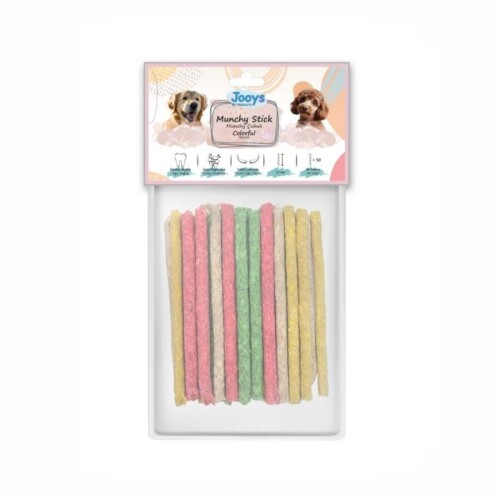 Jooys Renkli Munchy Çubuk Köpek Ödül Kemiği 50'li - 1