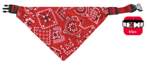 Karlie Bandanalı Tasma 40-65 cm Kırmızı - 1