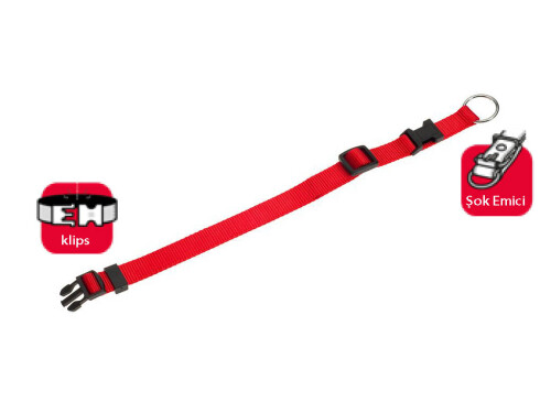 Karlie Boyun Tasması 45-65 cm Kırmızı - 1