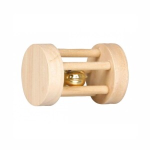 Karlie Çıngıraklı Ahşap Kemirgen Oyuncağı 7x5 Cm - Karlie