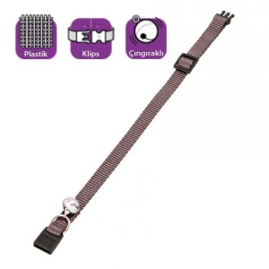 Karlie Çıngıraklı Gri Kedi Boyun Tasması - Karlie