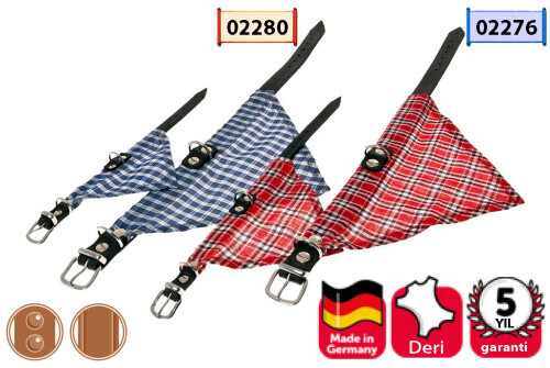 Karlie Deri Bandanalı Boyun Tasma 37 cm Kırmızı - 1