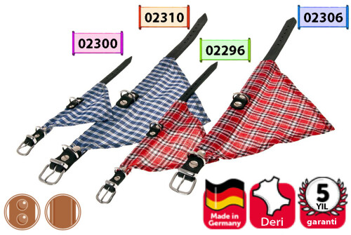 Karlie Deri Bandanalı Boyun Tasma 52 cm Mavi - 1