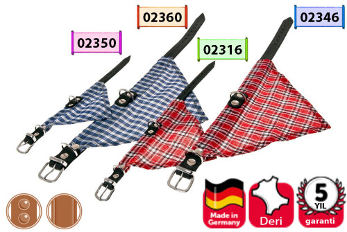 Karlie Deri Bandanalı Boyun Tasması 57 cm Mavi - 1