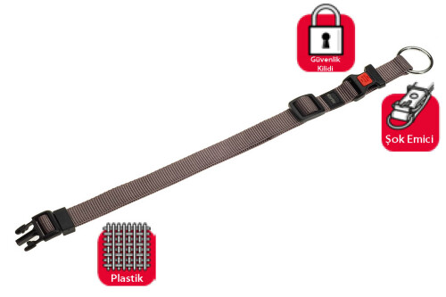 Karlie Kilitli Boyun Tasma M 40-55 cm Gri - 1