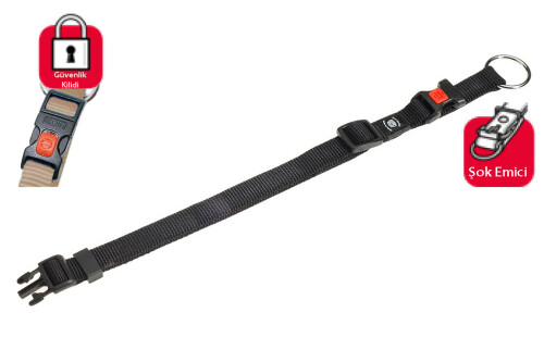 Karlie Kilitli Boyun Tasma S 30-45 cm Siyah - 1