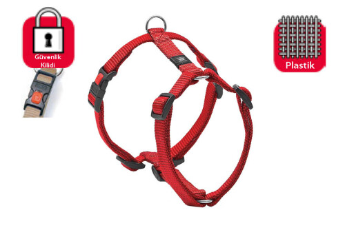 Karlie Kilitli Göğüs Tasması L 65-100 cm Kırmızı - 1