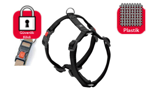 Karlie Kilitli Göğüs Tasması L 65-100 cm Siyah - 1