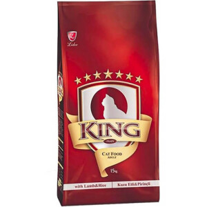 King Kedi Maması Kuzu Etli Pirinçli 15 kg - King