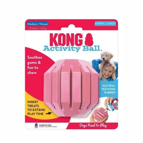 Kong Activity Ball Çok Amaçlı Yavru Köpek Oyuncağı M - 1