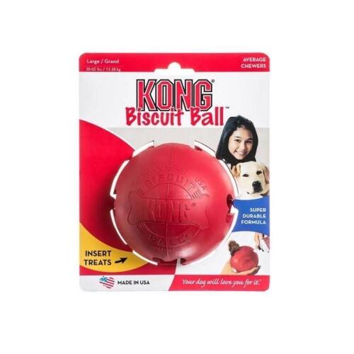 Kong Biscuit Ball Top Şeklinde Köpek Oyuncağı L - 1