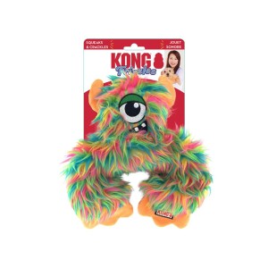 Kong Frizzles Frazzle Tek Gözülü Sevimli Canavar Sesli Peluş Köpek Oyuncağı M - Kong