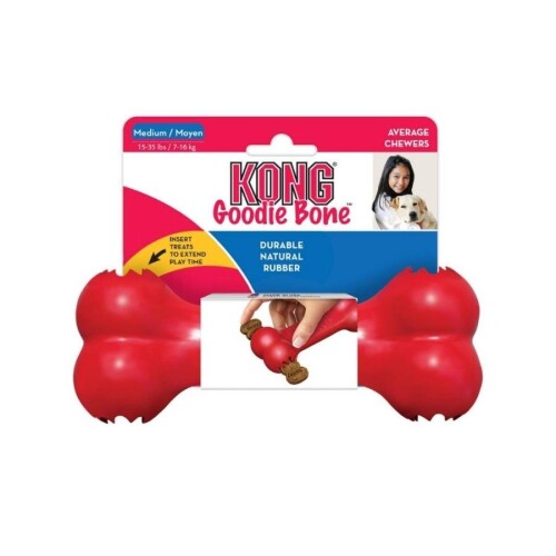Kong Goodie Bone Kemik Şeklinde Çok Amaçlı Köpek Oyuncağı M - 1