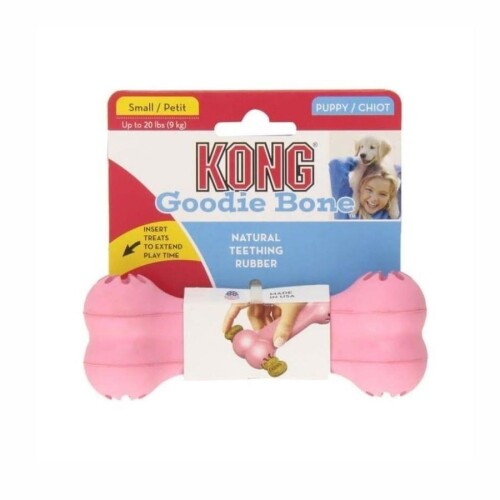 Kong Goodie Bone Kemik Şeklinde Çok Amaçlı Yavru Köpek Oyuncağı S - 1
