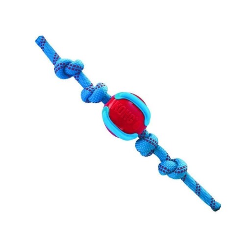 Kong Jaxx Brights Sandviç Şeklinde İp Uzantılı Köpek Oyuncağı M - 2