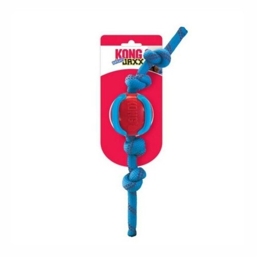 Kong Jaxx Brights Sandviç Şeklinde İp Uzantılı Köpek Oyuncağı M - 1