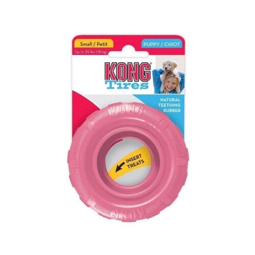 Kong Puppy Tires Tekerlek Şeklinde Yavru Köpek Oyuncağı S - 1