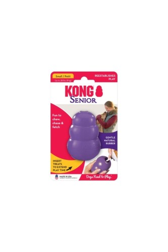 Kong Senior Yaşlı Köpekler İçin Isırma Oyuncağı S - 1