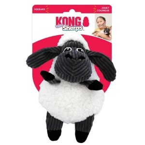 Kong Sherps Sevimli Kuzu Şeklinde Peluş Köpek Oyuncağı M - Kong