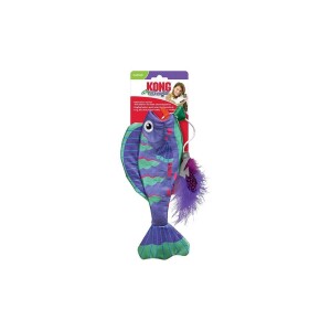 Kong Wrangler Balık Peluş Kedi Oyuncağı - Kong