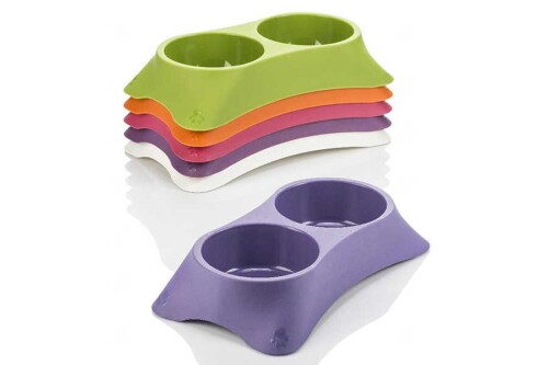 Kyane Lux İkili Kedi ve Köpek Mama Su Kabı - 1