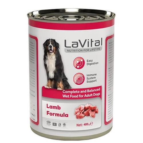 LaVital Adult Kuzulu Bağışıklık Sistemi Destekleyici Yetişkin Köpek Konservesi 400 gr - 1