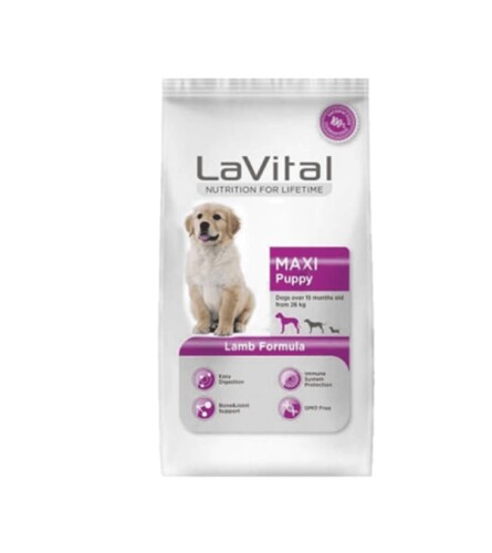 LaVital Maxi Puppy Kuzu Etli Büyük Irk Yavru Köpek Maması 3 kg - 1