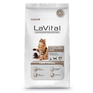 LaVital Kuzu Etli Kısırlaştırılmış Yetişkin Kedi Maması 12 kg - LaVital