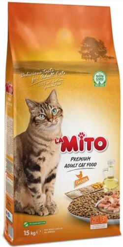 LaMito Tavuklu Yetişkin Kedi Maması 15 kg - 1