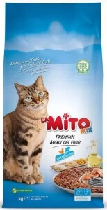 LaMito Mix Adult Cat Tavuklu ve Balıklı Renkli Taneli Yetişkin Kedi Maması 1 kg - LaMito