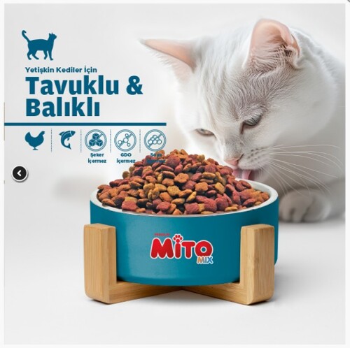 LaMito Mix Adult Cat Tavuklu ve Balıklı Renkli Taneli Yetişkin Kedi Maması 15 kg - 2