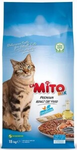 LaMito Mix Adult Cat Tavuklu ve Balıklı Renkli Taneli Yetişkin Kedi Maması 15 kg - LaMito