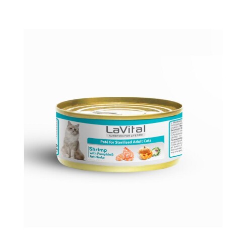 LaVital Karidesli ve Enginarlı Yetişkin Kedi Konservesi 85 Gr - 1
